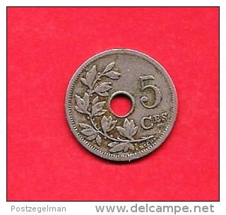 BELGIUM , 1905, Circulated Coin, 5 Centimes, Leopold II Zinc, Km54, C1632 - Non Classificati