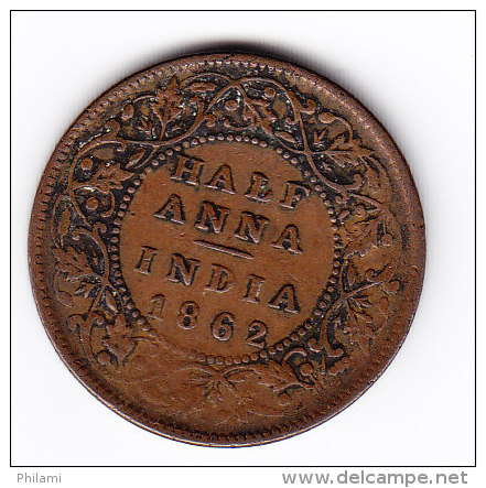 COINS INDIE  KM   468      1862 .   (IN 28) - Colonies