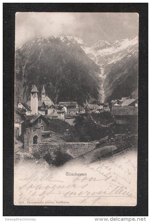 GOSCHENEN DOS SIMPLE Oblitération GOSCHENEN 1902 CACHET + REMAGEN  Germany  Oblitération POSTMARK Switzerland - Göschenen