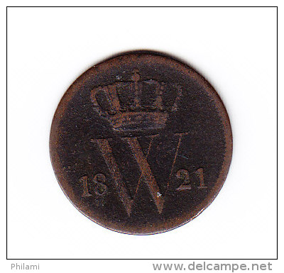 COINS  PAYS-BAS   KM  47     1821.    (PB 40) - 1815-1840 : Willem I
