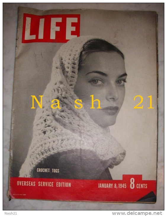 Revue ' LIFE ' Du  08 Janvier 1945 - 51 Pages En Anglais - - Forces Armées Américaines