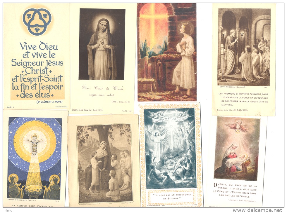 Lot De 24 Images Pieuses Et Souvenirs De Communion - Lot 1 (b134) - Images Religieuses