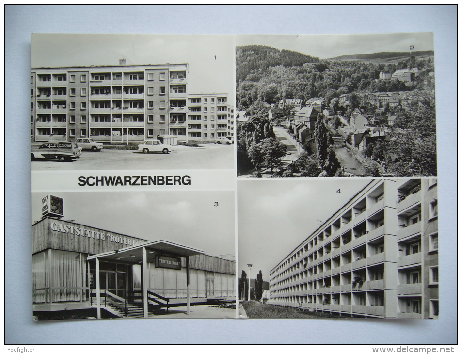 Germany: Schwarzenberg - Gaststatte "Roter Löwe" Im Wohngebiet "Wilhelm Pieck", Teilansicht - 1978 Used - Schwarzenberg (Erzgeb.)