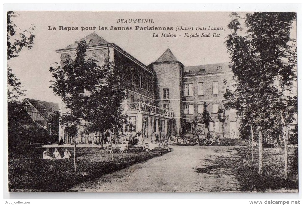 Beaumesnil, Le Repos Pour Les Jeunes Parisiennes, La Maison, Façade Sud-Est, Animée - Beaumesnil