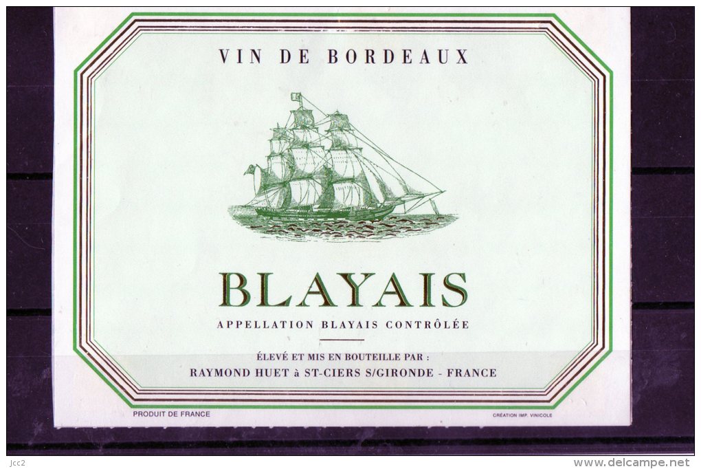 BATEAUX - ( Etiquette Légèrement Collée Sur Feuille D´expo.) - Barcos De Vela & Veleros