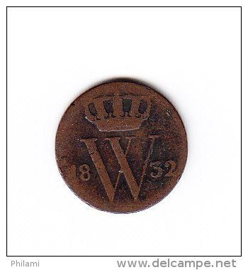 COINS  PAYS-BAS   KM  51     1832 .   (PB 41) - 1815-1840 : Willem I