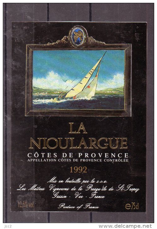 BATEAUX - ( Etiquette Légèrement Collée Sur Feuille D´expo.) - Barcos De Vela & Veleros