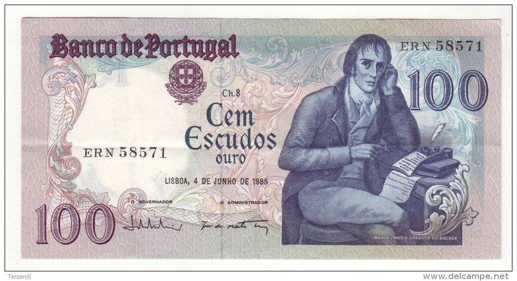 Billet De 100 Escudos Cem Portugal 4 De Junho De 1985 - Portogallo