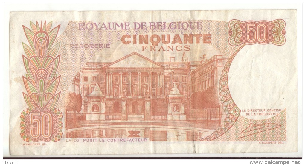 Billet De 50 Francs Belgique Du 10 05 1966 - Autres & Non Classés