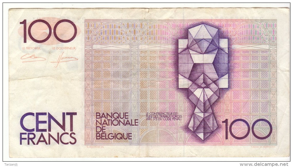 Billet De 100 Francs Belgique - Andere & Zonder Classificatie