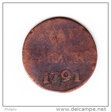 COINS  PAYS-BAS   KM  91b  VF     1791.    (PB 56) - …-1795 : Période Ancienne