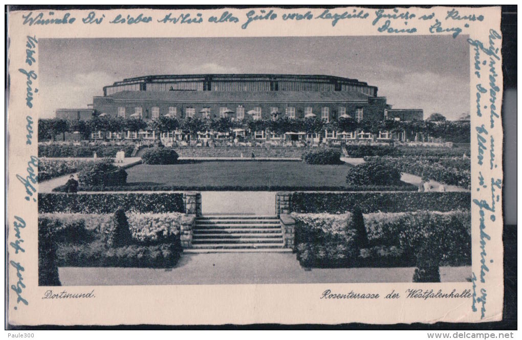 Dortmund - Rosenterrasse Der Westfalenhalle 1941 - Dortmund