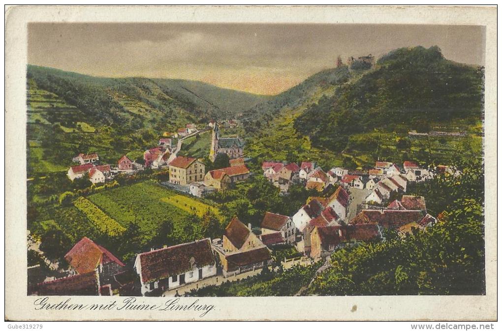 GERMANY - VINTAGE ART POSTCARD - LIMBURG; "GRETHEN MIT RUINE LIMBURG" - NEW - NOT SHINING REPOS3070 - Limburg