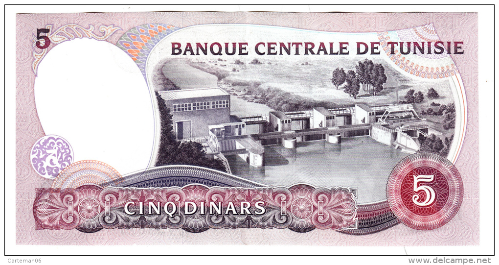 Tunisie - Billet De 5 Dinars De 1983-11-3 - N° 753627 - Pick 79 - Tunisia