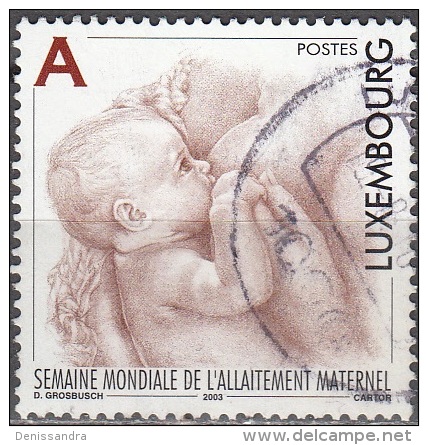 Luxembourg 2003 Michel 1614 O Cote (2008) 1.00 Euro Allaitement Maternel Cachet Rond - Oblitérés