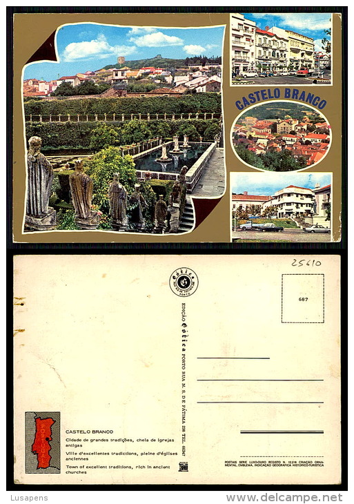 PORTUGAL COR 25610 - CASTELO BRANCO - Cidade De Grandes Tradições, Cheia De Igrejas Antigas - Castelo Branco