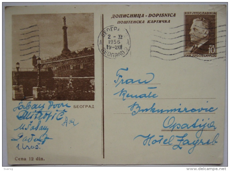 YUGOSLAVIA SERBIA Beograd Illustrated Pc YU02/36 - Postal Stationery