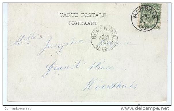 Eeklo Place C.Ledeganck  Stempel Herentals Cachet Marbais  1903 - Eeklo