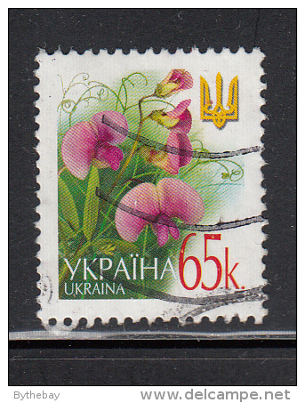 Ukraine Used Scott #515 65k Sweet Pea, Dated 2003 - Ukraine