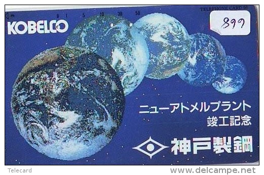 Télécarte Japon MAP * Carte Du Monde * GLOBE (668) Géographie * Mappemonde * Japan Phonecard * Telefonkarte * AARDBOL - Raumfahrt