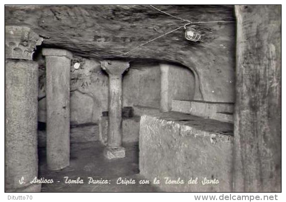 S.antioco - Tomba Punica - Cripta Con La Tomba Del Santo - Formato Grande Non Viaggiata - D - Cagliari