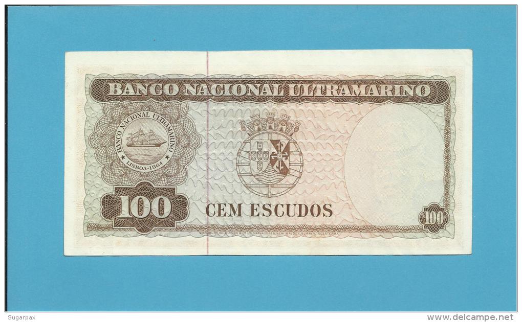 TIMOR - 100 ESCUDOS - 25.4.1963 - P 28 - DESLOCADA - UNC. - Sign. 9 - REGULO D. ALEIXO - PORTUGAL - Timor