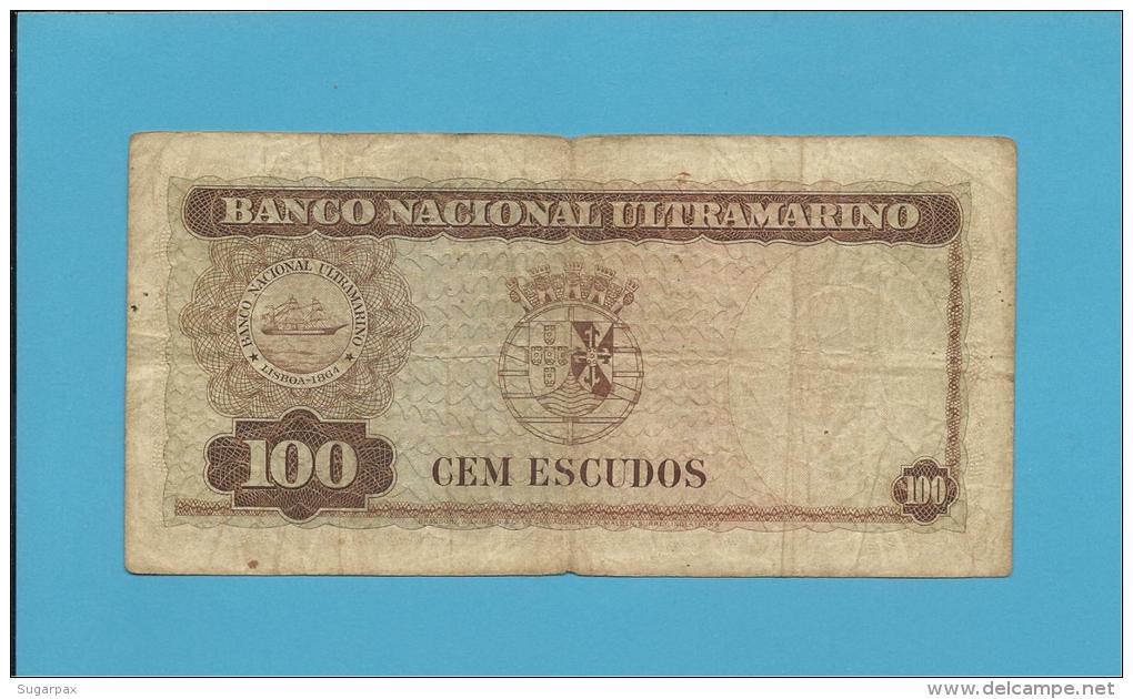 TIMOR - 100 ESCUDOS - 2.1.1959 - P 24 - SIGN. 2 - JOSÉ CELESTINO DA SILVA - Timor