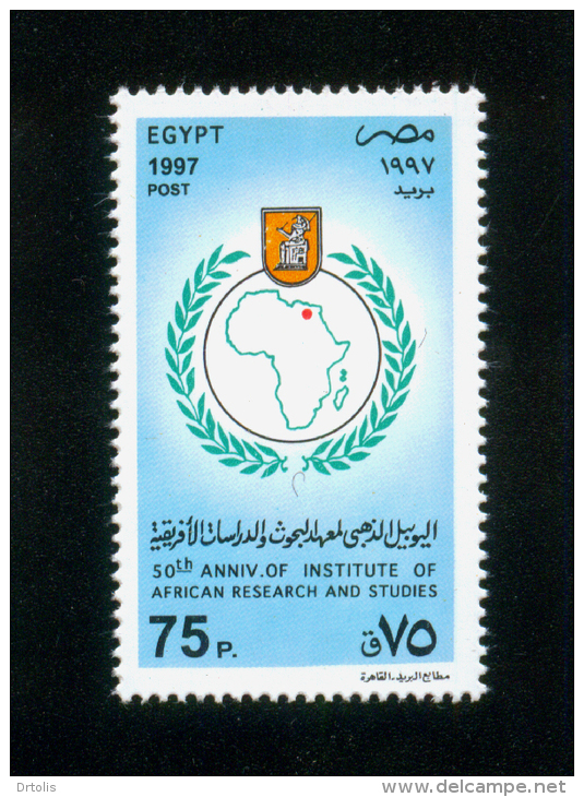 EGYPT / 1997 / INSTITUTE OF AFRICAN RESEARCH & STUDIES / THOTH / MAP / MNH / VF - Ongebruikt