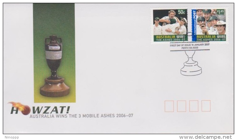 Australia 2007 Ashes FDC - Premiers Jours (FDC)