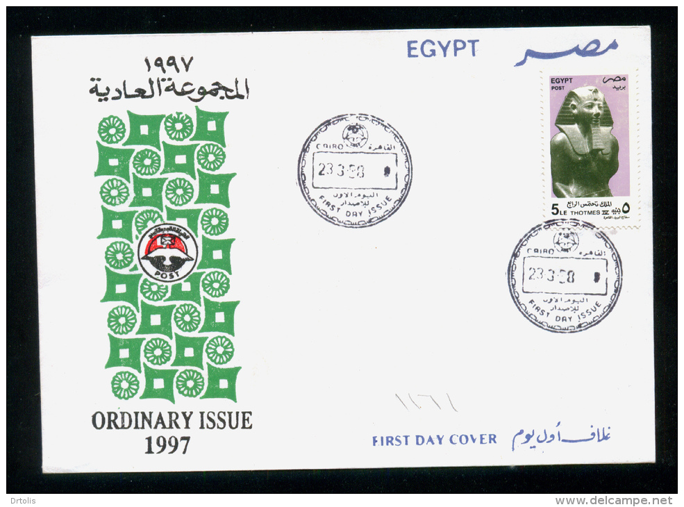 EGYPT / 1997 / KING THOTMES IV / FDC - Lettres & Documents