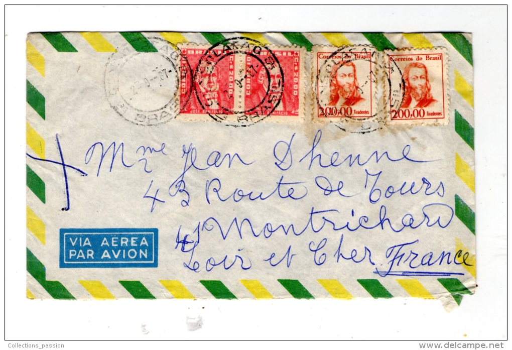 Lettre , BRASIL ,  1967 , Via Aéra - Brieven En Documenten