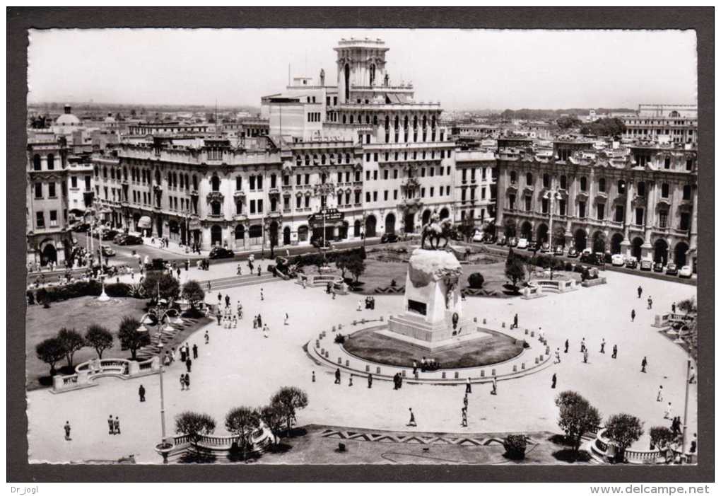 PE4) Lima - Plaza San Martin - Real Photo Postcard - Perù