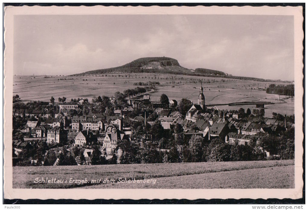 Schlettau - Panorama Mit Scheibenberg - Erzgebirge - Schlettau