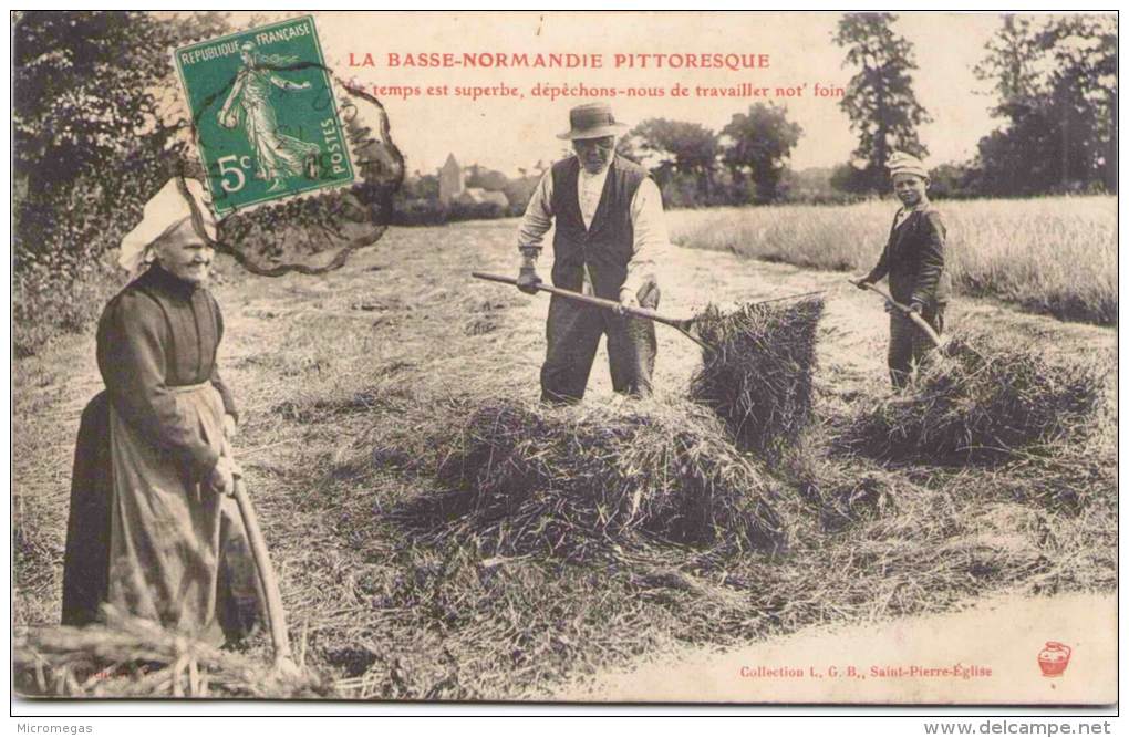 La Basse-Normandie Pittoresque - Le Temps Est Superbe, Dépêchons-nous De Travailler Not'foin - Basse-Normandie