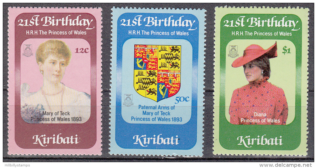 Kiribati  Scott No.  404-6    Mnh  Year 1982 - Kiribati (1979-...)