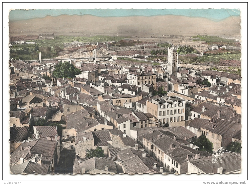 Rivesaltes (66) : Vue Aérienne Générale Au Niveau Du Quartier De L´église En 1957 GF. - Rivesaltes