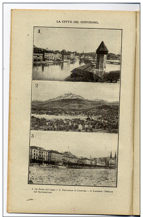 Rivista Del 1920  SARDEGNA Costumi Di Nuoro Tonara Desulo  +  LUCERNA Luzern Lucerne Svizzera - Other & Unclassified