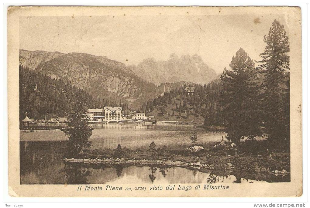 Il  Monte  Piano (m. 2324 )  Visto  Dal  Lago  Di  Misurina - Belluno