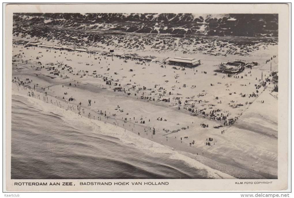 Badstrand Hoek Van Holland - 'Rotterdam Aan Zee' (1934) - K.L.M. Fototechnische Dienst -  Holland/Nederland - Hoek Van Holland