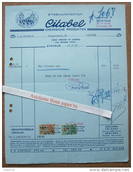 Chemische Produkten, Ets Citabel, Gentsteenweg, Kortrijk 1955 - 1950 - ...