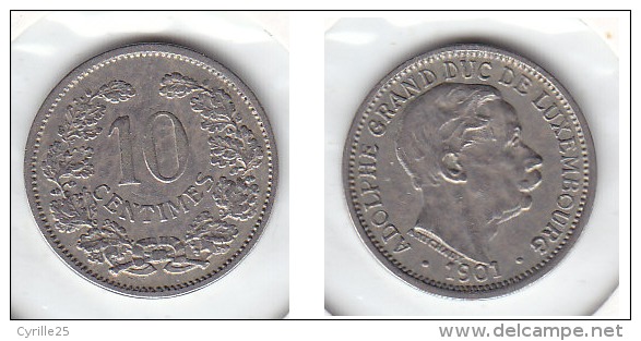 10 CENTIMES 1901 - Luxemburgo