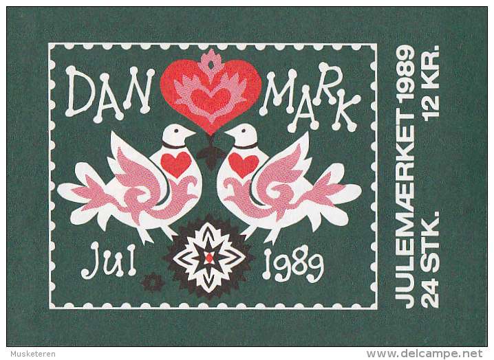 Denmark Markenheftchen Booklet 1989 Weihnachten Christmas Jul Noel Natale Navidad (2 Scans) MNH** - Booklets