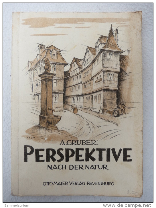 A. Gruber "Perspektive Nach Der Natur" Um 1930/40 - Graphism & Design
