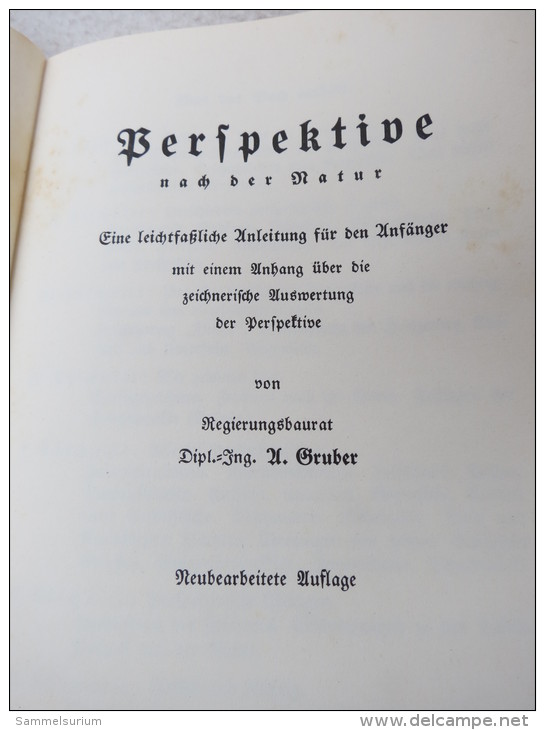 A. Gruber "Perspektive Nach Der Natur" Um 1930/40 - Grafik & Design