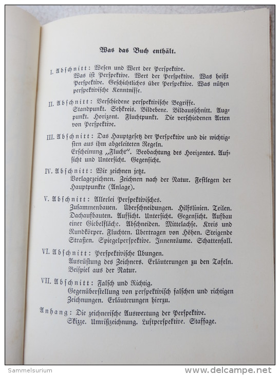 A. Gruber "Perspektive Nach Der Natur" Um 1930/40 - Grafik & Design