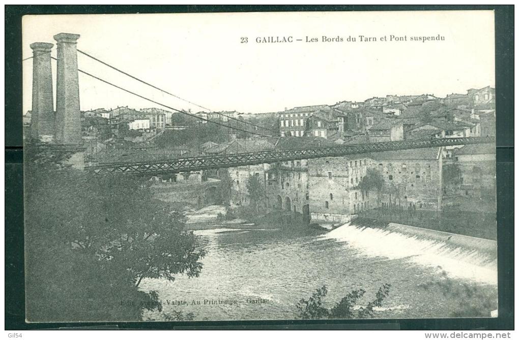 N°23  -  Gaillac (Tarn) Les Bords Du Tarn . Et Pont Suspendu  - Dag36 - Gaillac