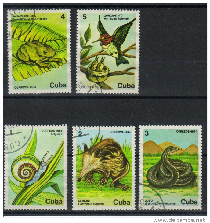 Kuba - Cuba / 1984 / Michel 2886-2890 / Tiere - Animals - Oblitérés