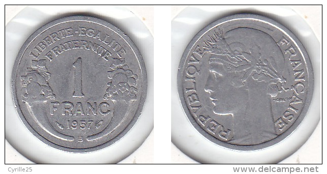 1 FRANC Alu MORLON 1957 B - Altri & Non Classificati