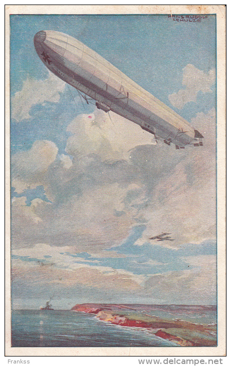 Postkarte Deutsche Luftflotte Verein 8.5.1915 - Zeppeline