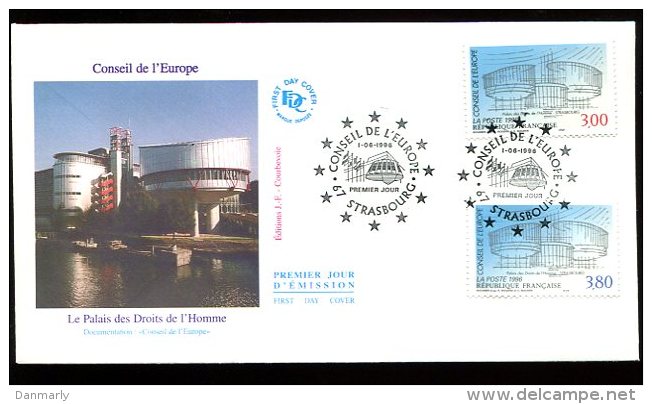 FDC 1/06/96 : Conseil De L'Europe - Europese Instellingen